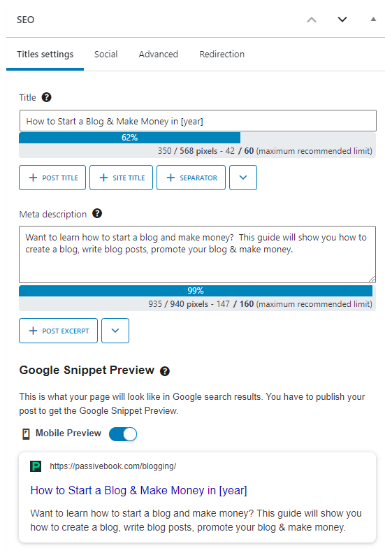 Set Seo Meta Tags