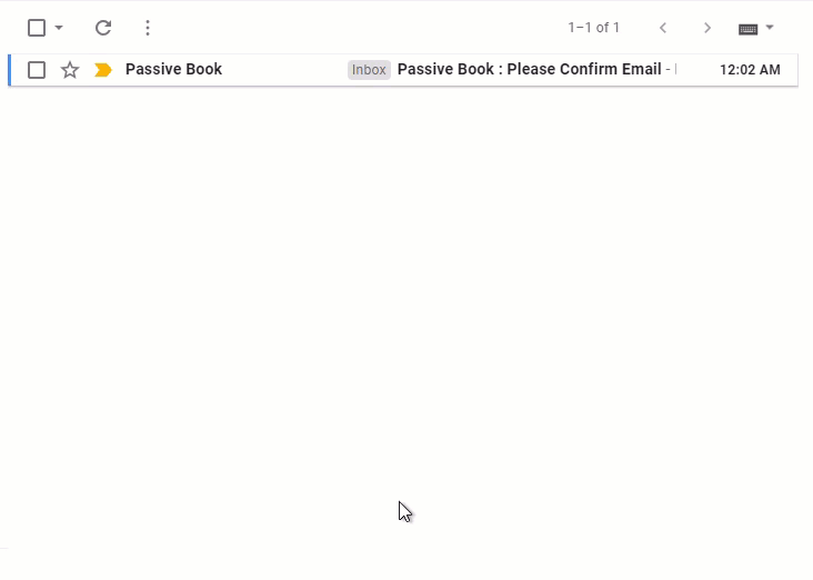 confirm email