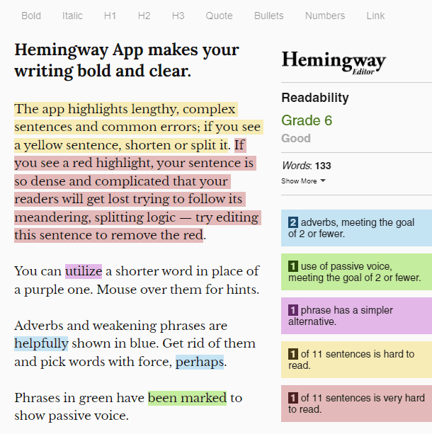 Hemingway Editor