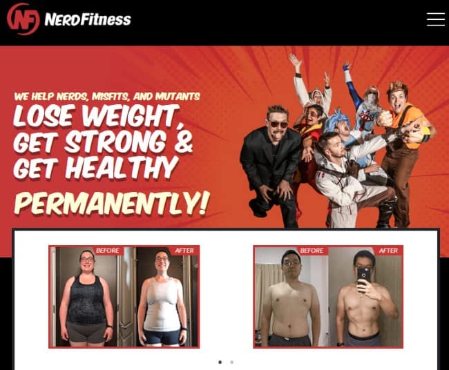 Subscription Website Example Nerdfitness