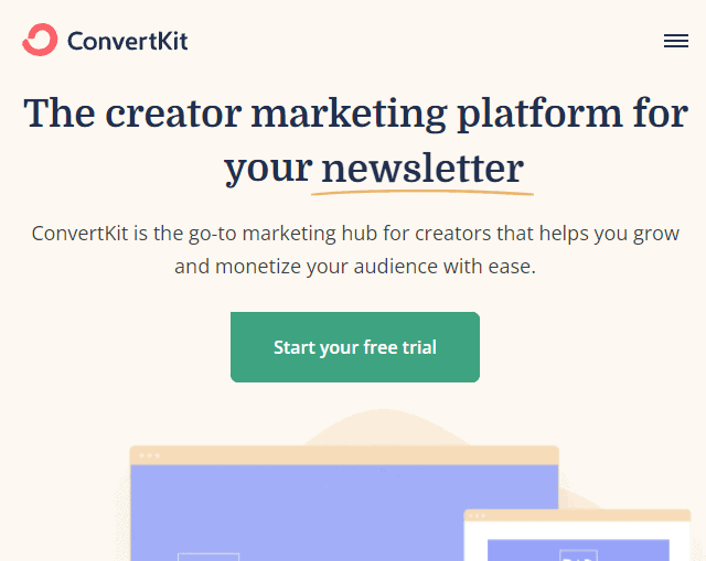 Converkit Home Page