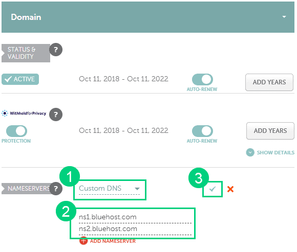 Namecheap Step 7