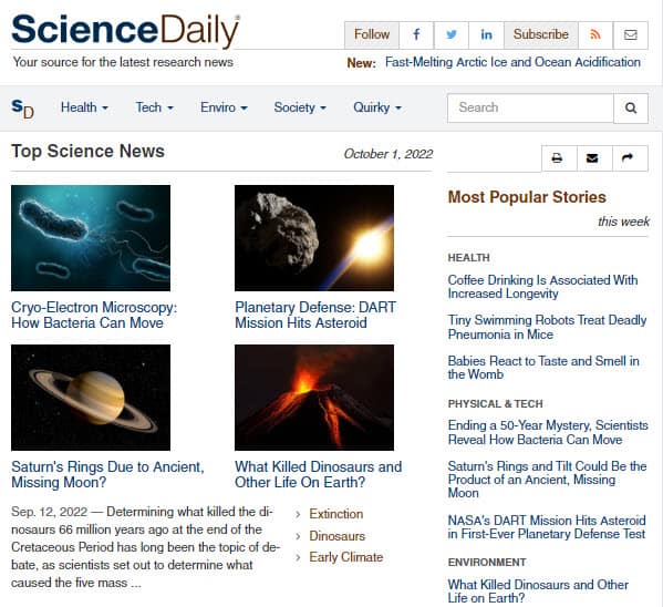 Science Daily