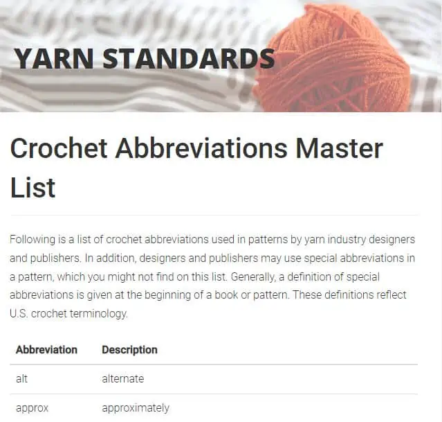 Crochet Blog Resource Guides Example
