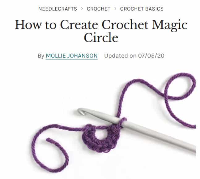 Crochet How To Blog Post Example