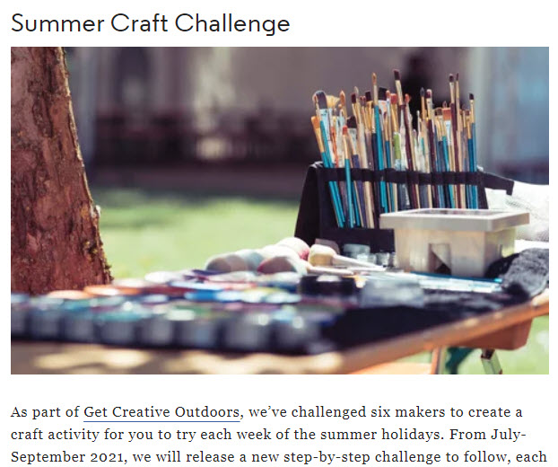 Craft Blog Challenge Post Example