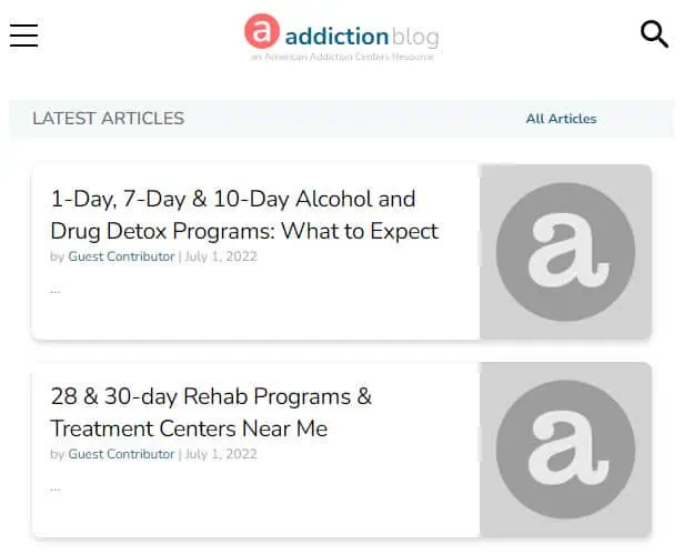 Addiction Blog