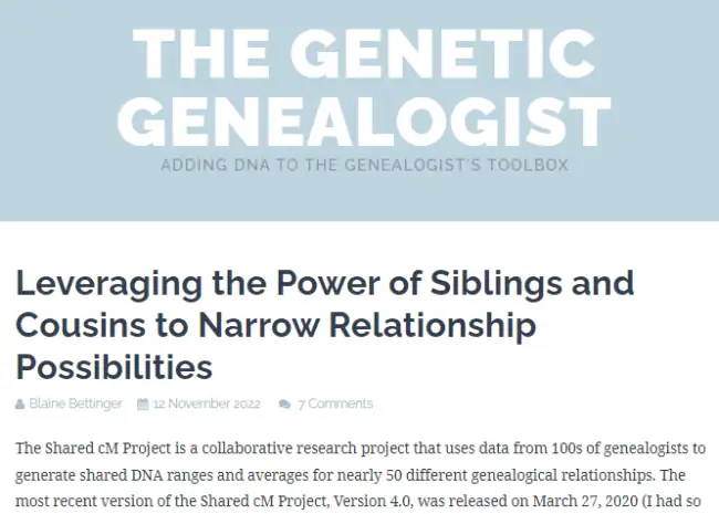 The Genetic Genealogist