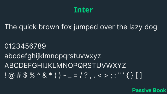 Inter Font