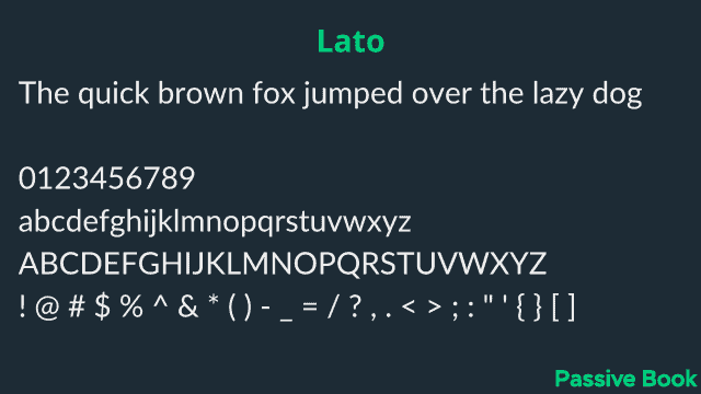 Lato Font