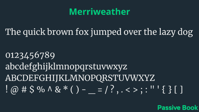 Merriweather Font