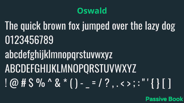 Oswald Font