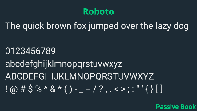 Roboto Font