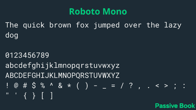 Roboto Mono Font