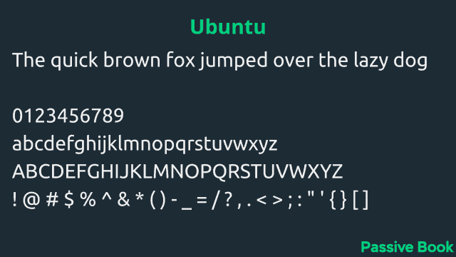 Ubuntu Font