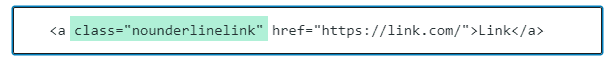 Nounderline In Css
