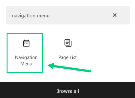 Navigation Menu Widget