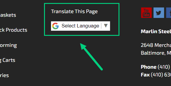 Translate Widget