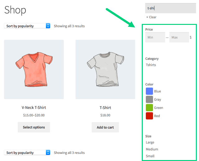 Woocommerce Product Filters