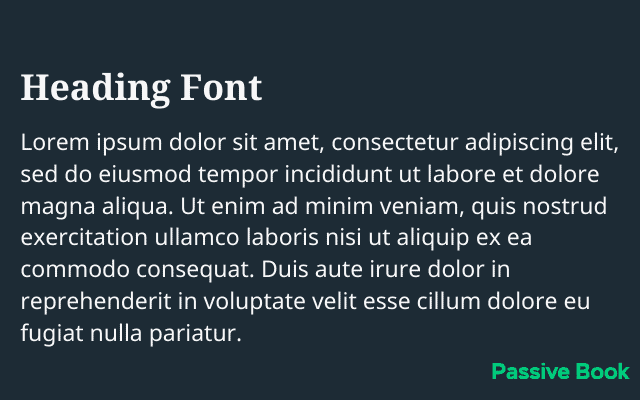 Font Pairing