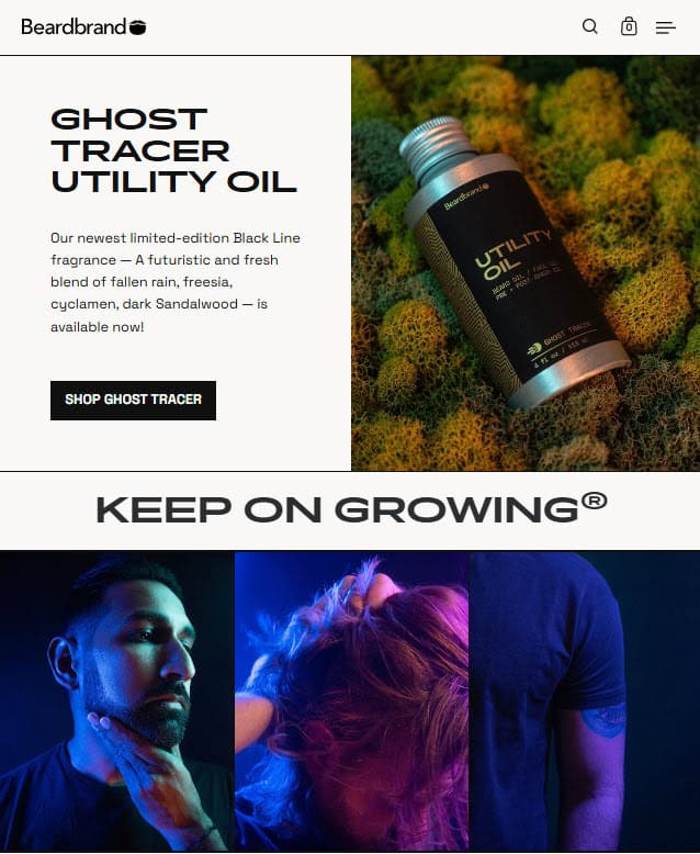 Beard Brand Website