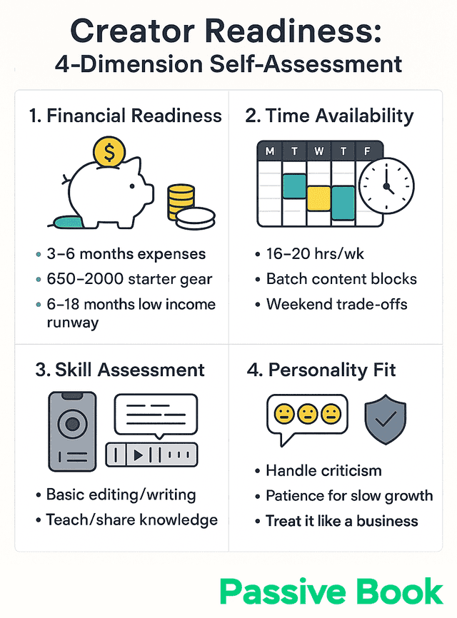 content creator self assessment 4 dimensions