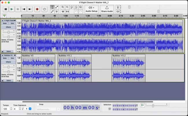 Audacity Audio Editor Interface
