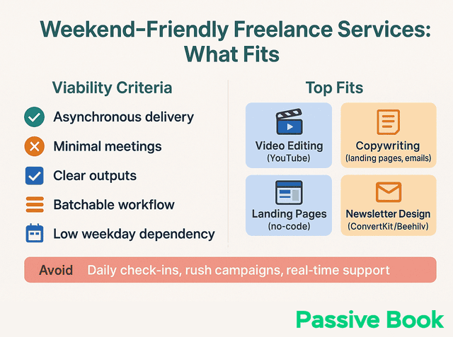 weekend friendly freelance service criteria weekend friendly freelance service criteria