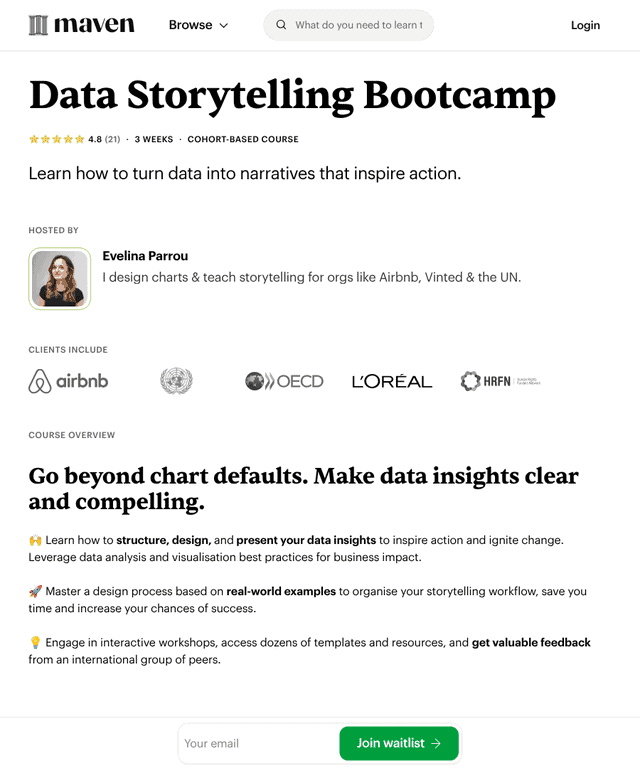 data storytelling bootcamp evelina parrou maven data storytelling bootcamp evelina parrou maven