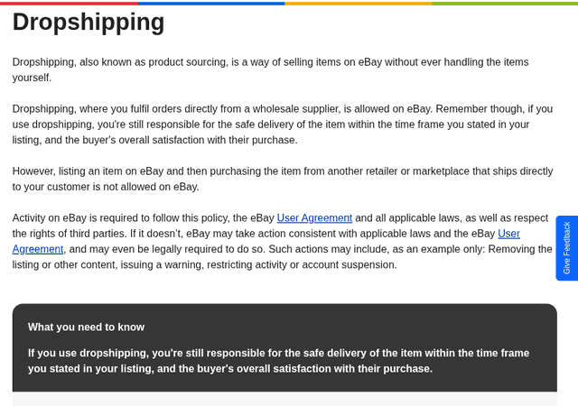 ebay dropshipping policy retail to retail fulfillment prohibited allowed not allowed 1 ebay dropshipping policy retail to retail fulfillment prohibited allowed not allowed