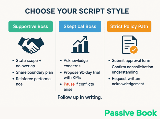 three disclosure script styles