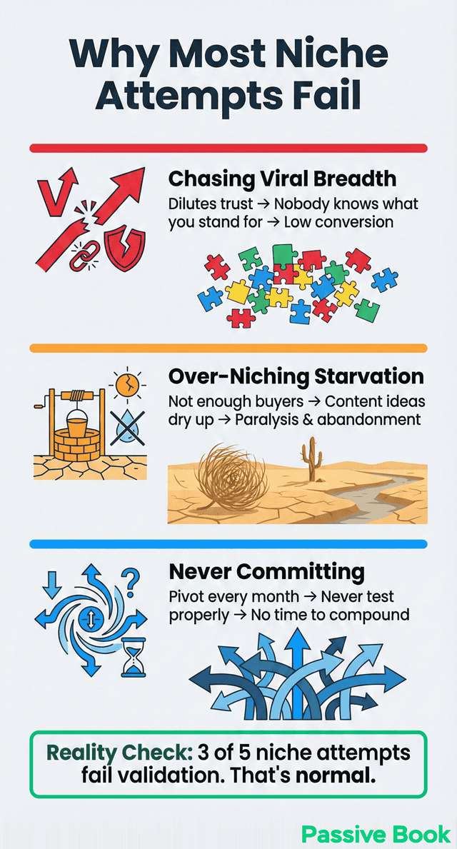 Niche Selection Failure Pitfalls Niche Selection Failure Pitfalls